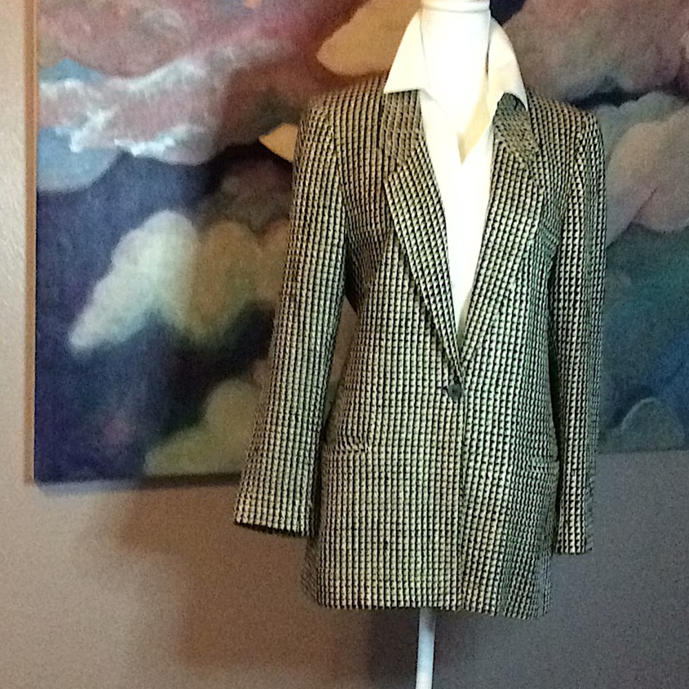 Emil Rutenburg Vintage Designer Blazer 100% silk